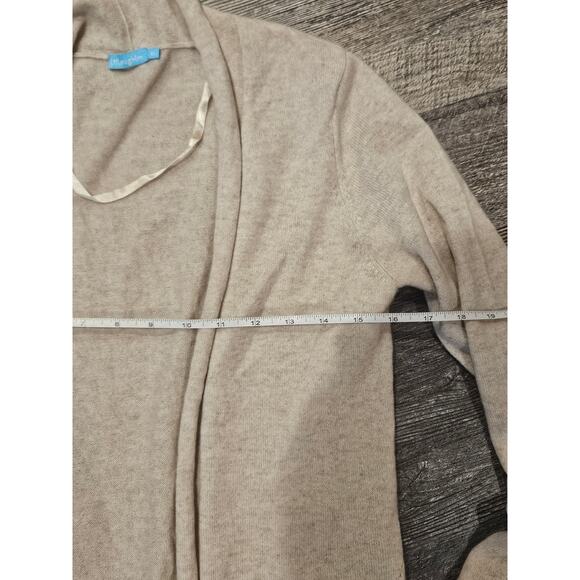 J Mclaughlin 100% cashmere beige cardigan duster sweater Long Womens xs small - Picture 4 of 7